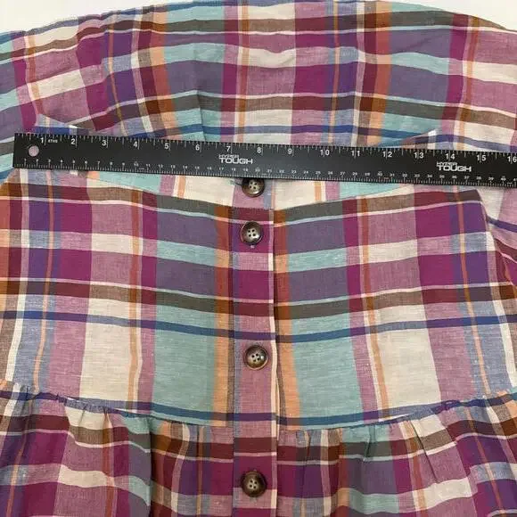 Women’s KITRI Lupeta Plaid Button Down Skirt Size 8 - Picture 8 of 8